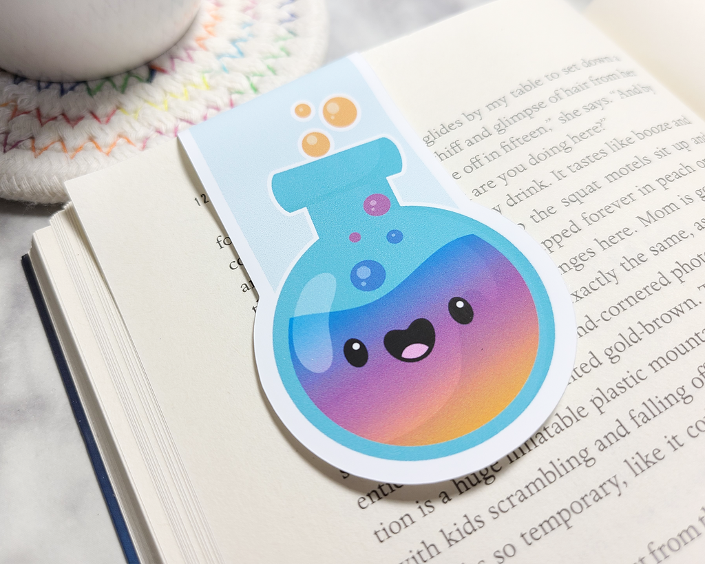 Beaker Magnetic Bookmark