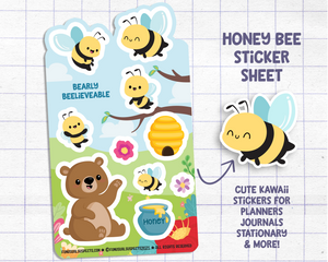 Honey Bee Sticker Sheet