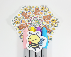 Bears & Bees Mandala Sticker Set