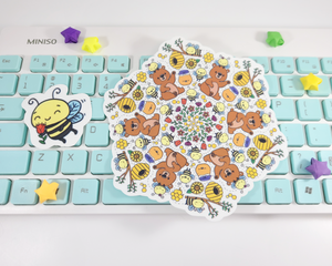 Bears & Bees Mandala Sticker Set