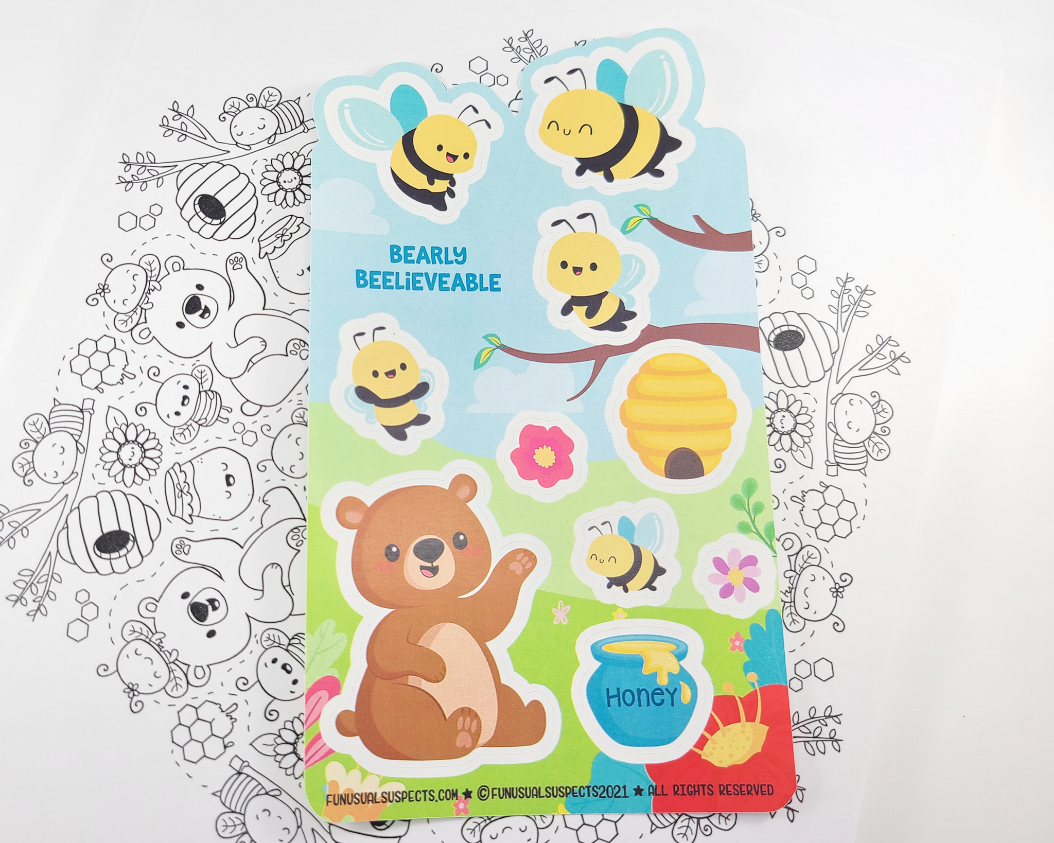 Honey Bee Sticker Sheet
