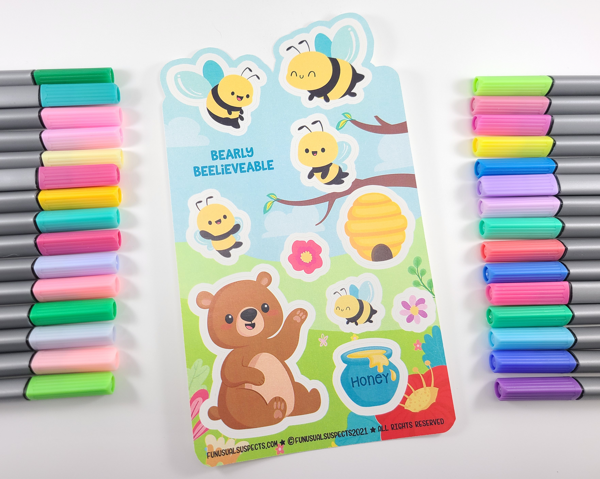 Honey Bee Sticker Sheet