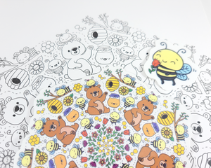 Bears & Bees Mandala Sticker Set