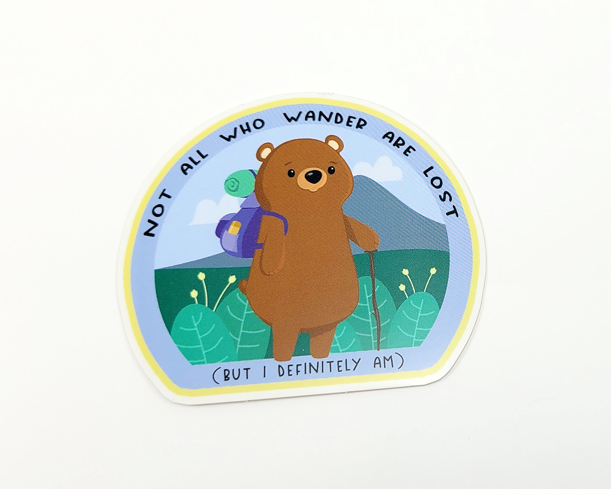 Bear Hiking Sticker