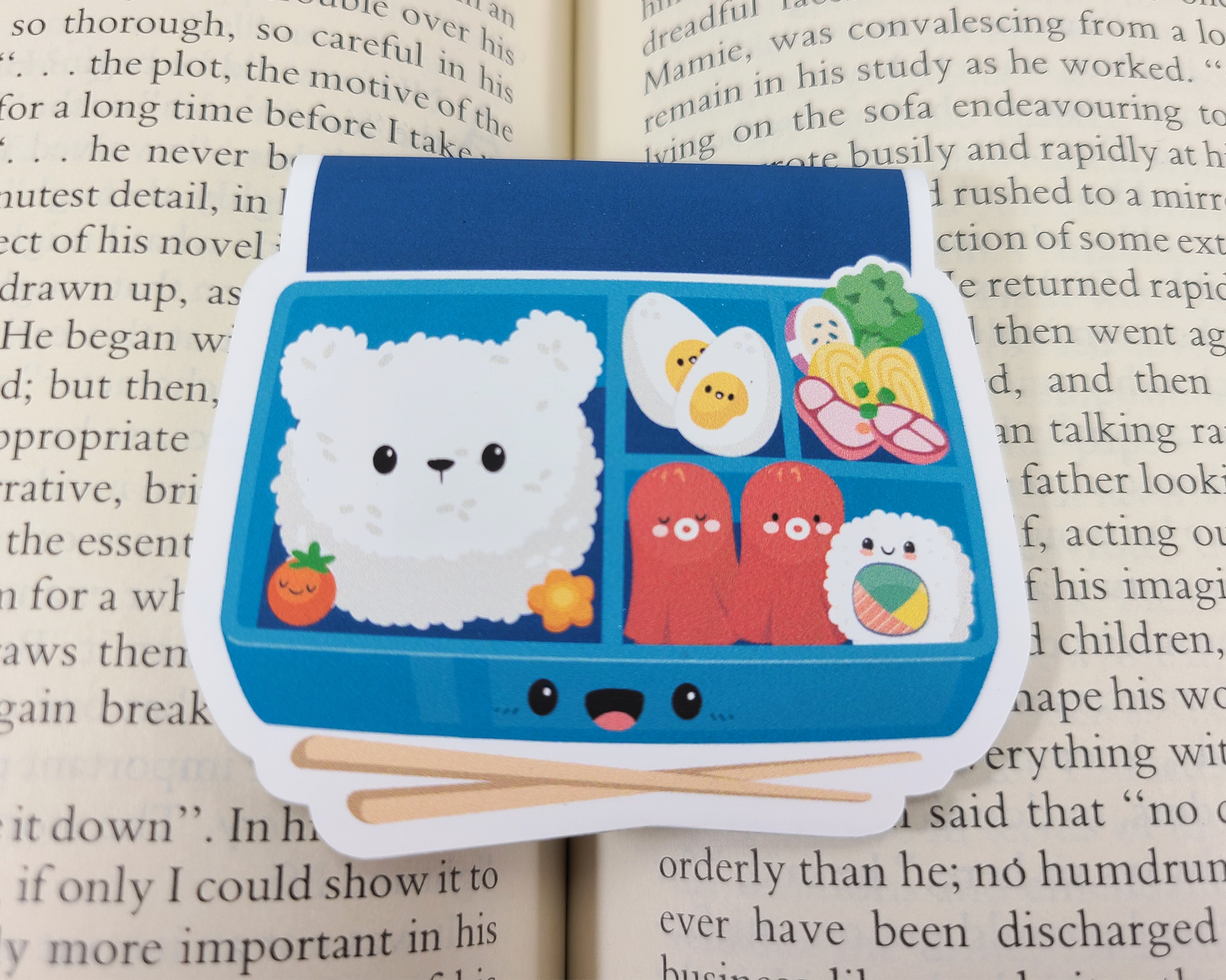 Bento Box Magnetic Bookmark