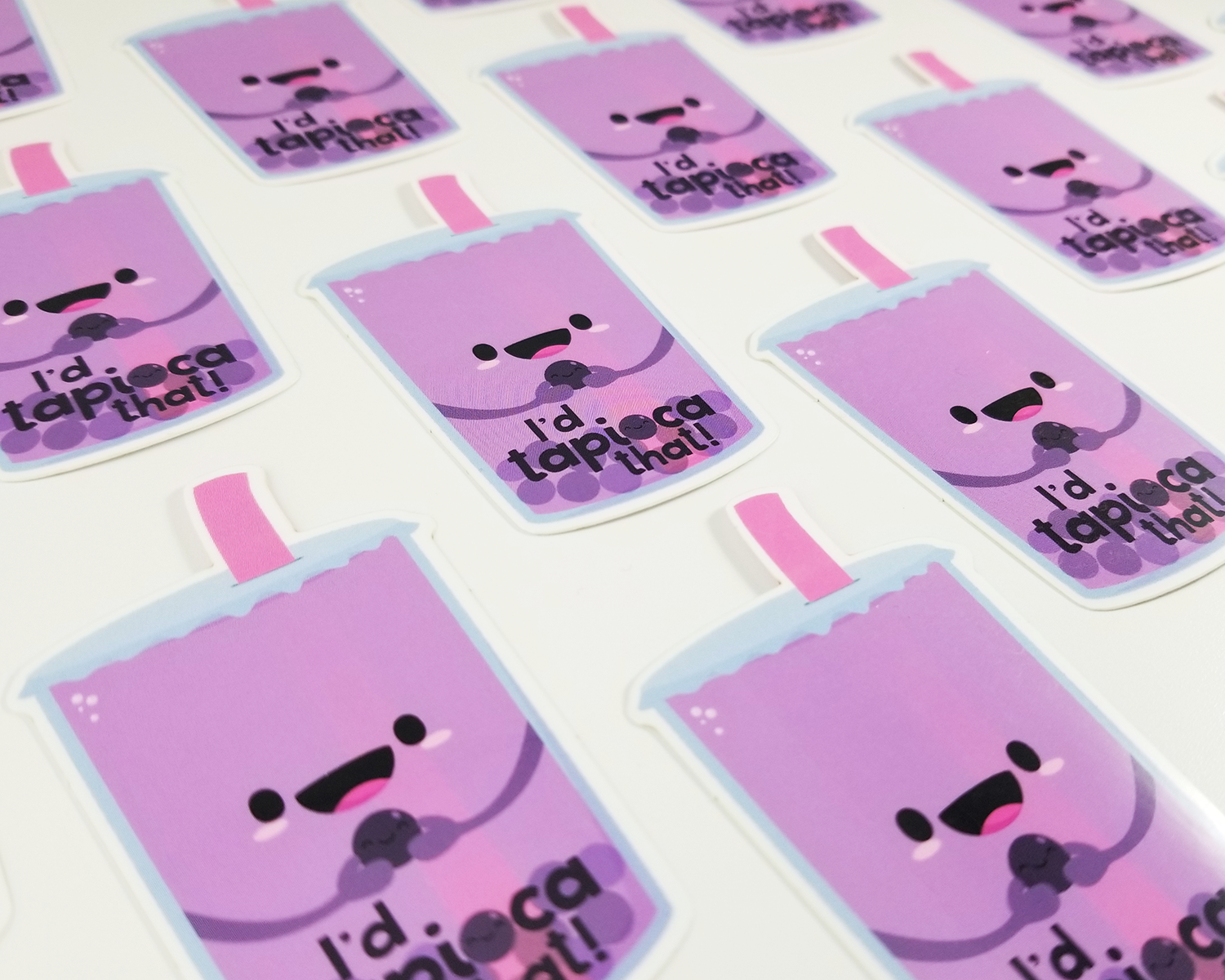 Boba Tea Purple Sticker