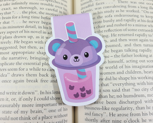 Boba Bear Cup Magnetic Bookmark