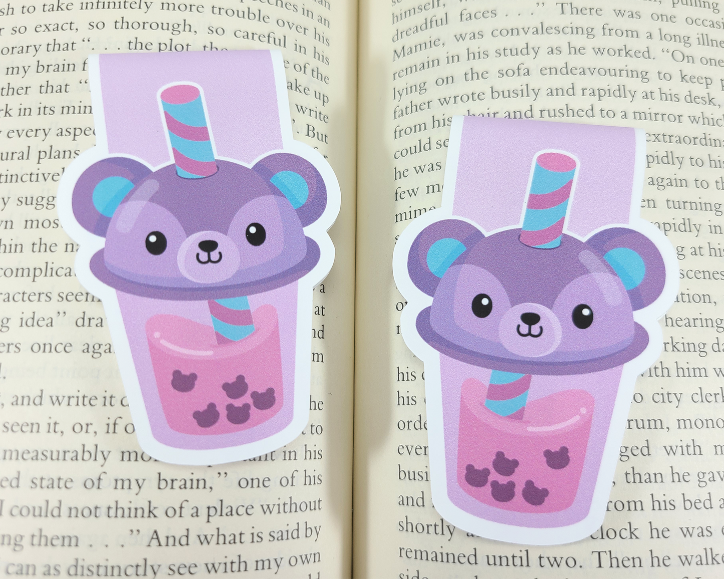 Boba Bear Cup Magnetic Bookmark