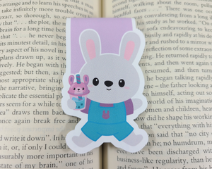 Boba Bunny Drinking Magnetic Bookmark