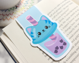 Boba Cat Cup Magnetic Bookmark