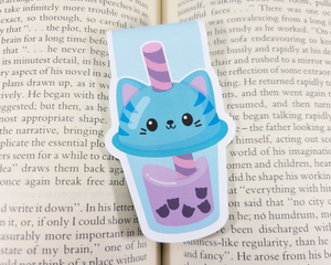 Boba Cat Cup Magnetic Bookmark
