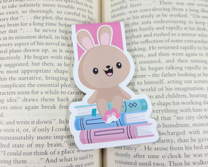 Bookstack Bunny Magnetic Bookmark