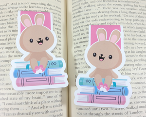 Bookstack Bunny Magnetic Bookmark