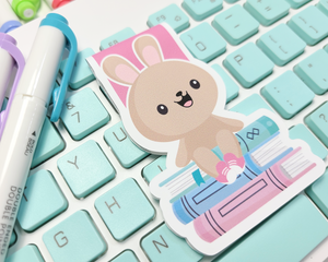 Bookstack Bunny Magnetic Bookmark