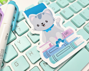 Bookstack Cat Magnetic Bookmark