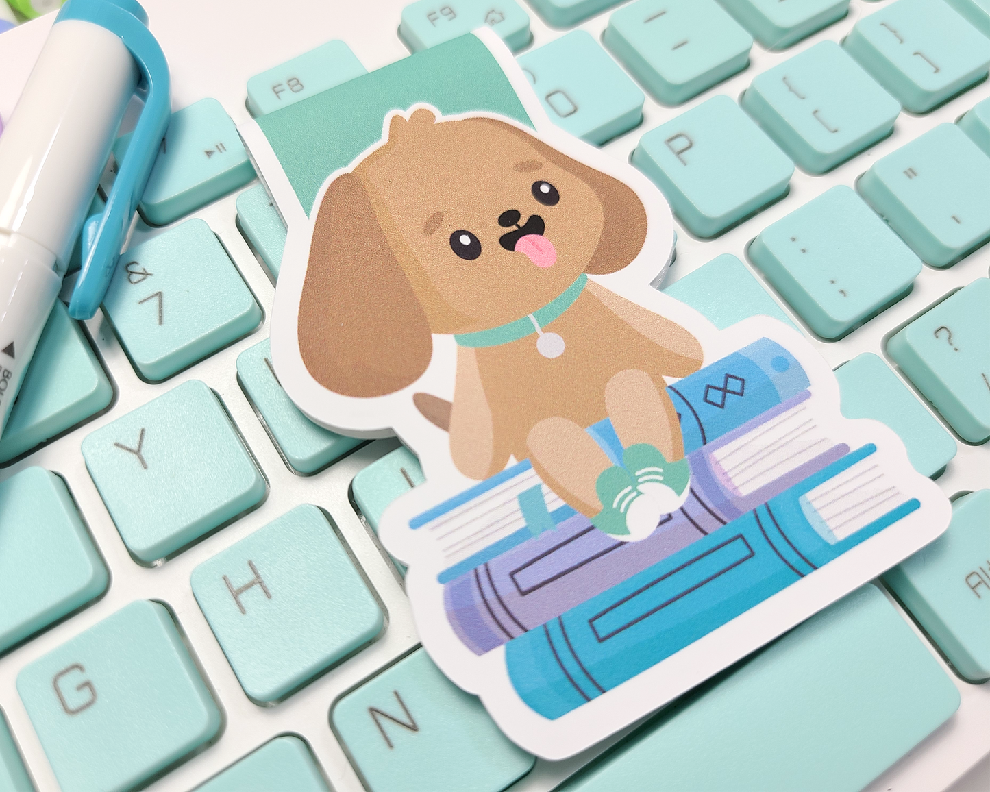 Bookstack Dog Magnetic Bookmark
