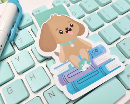Bookstack Dog Magnetic Bookmark