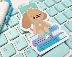 Bookstack Dog Magnetic Bookmark