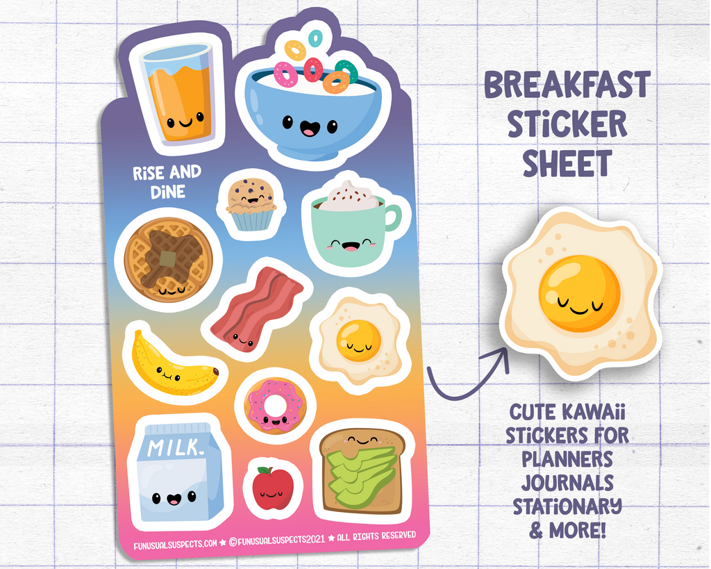 Breakfast Sticker Sheet