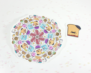 Breakfast Mandala Sticker Set