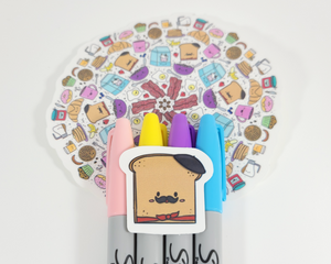 Breakfast Mandala Sticker Set