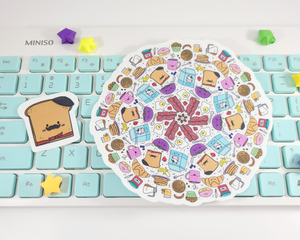 Breakfast Mandala Sticker Set