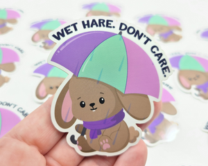 Bunny Wet Hare Sticker