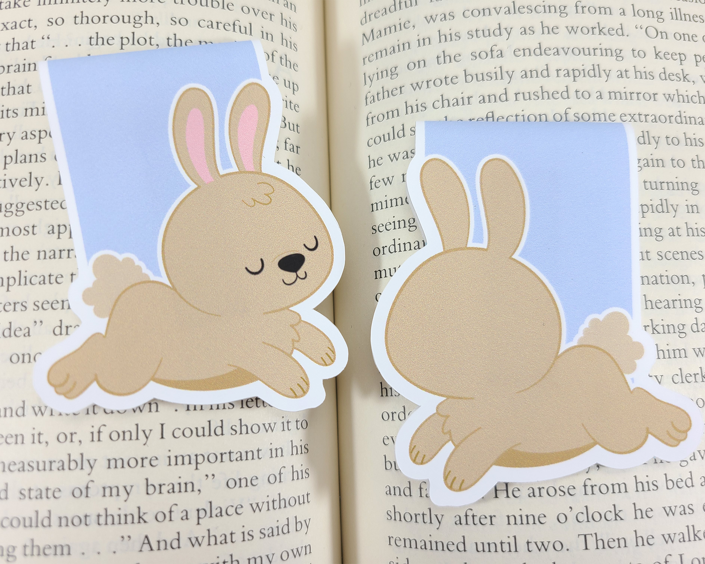 Bunny Hopping Magnetic Bookmark