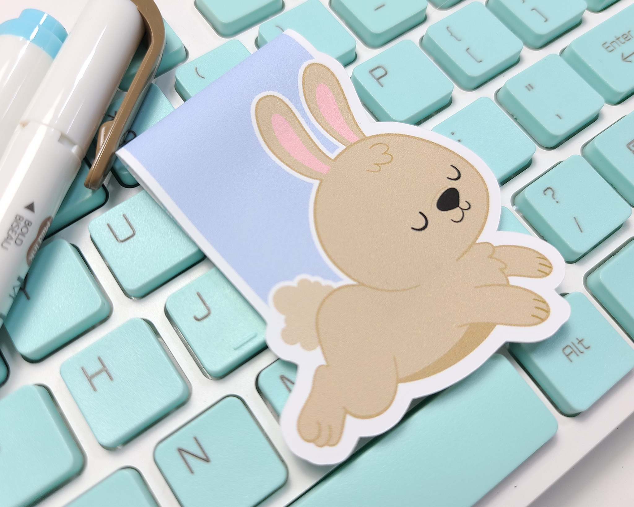 Bunny Hopping Magnetic Bookmark