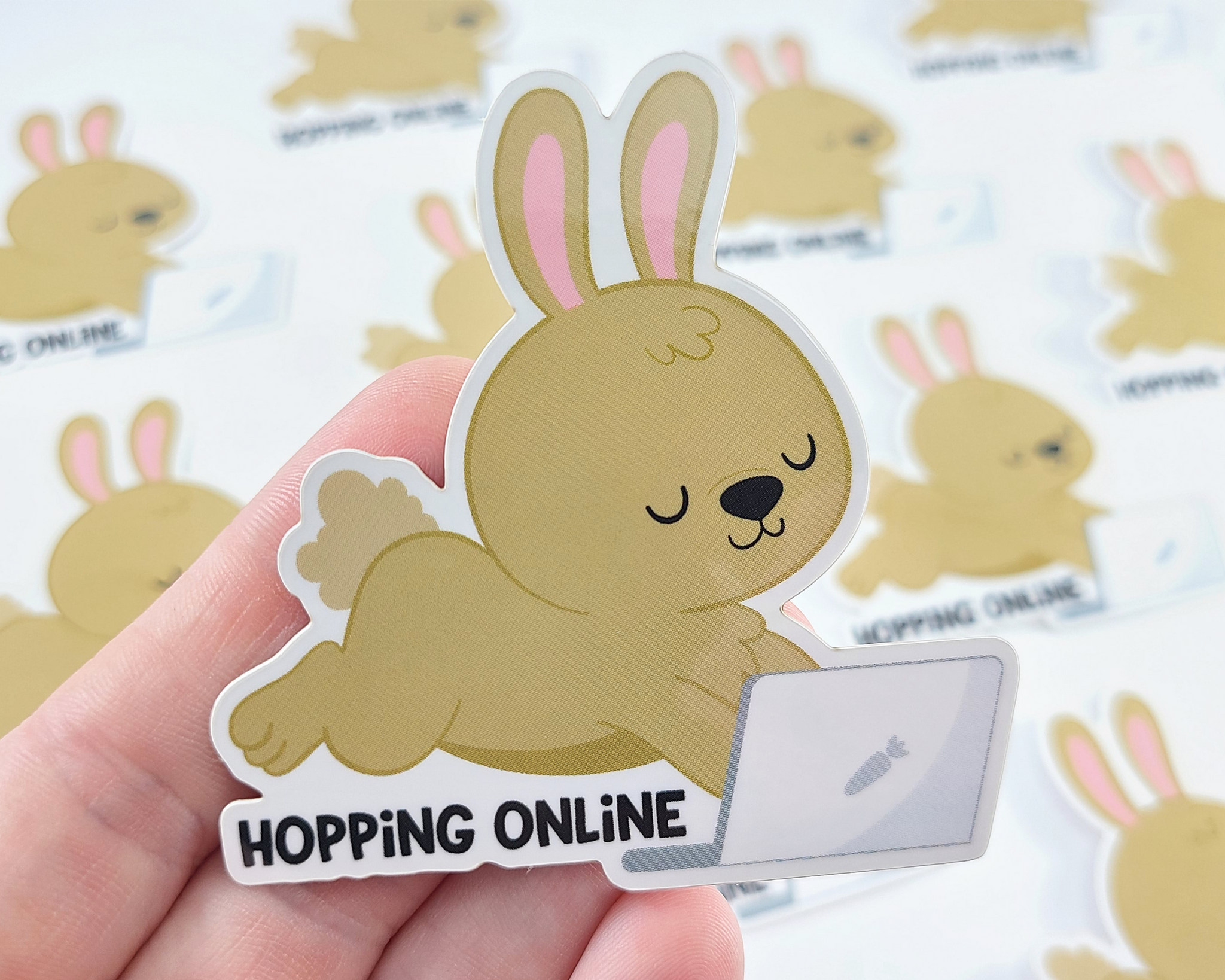 Bunny Hopping Online Sticker
