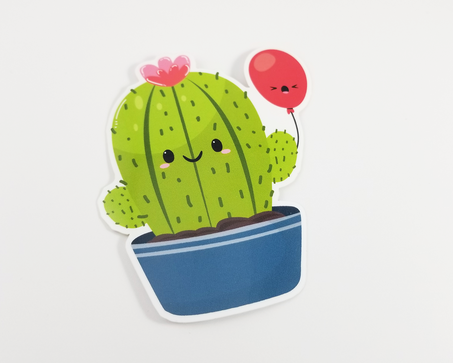 Kawaii Cactus Waterproof Sticker