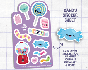 Candy Sticker Sheet