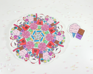 Candy Mandala Sticker Set
