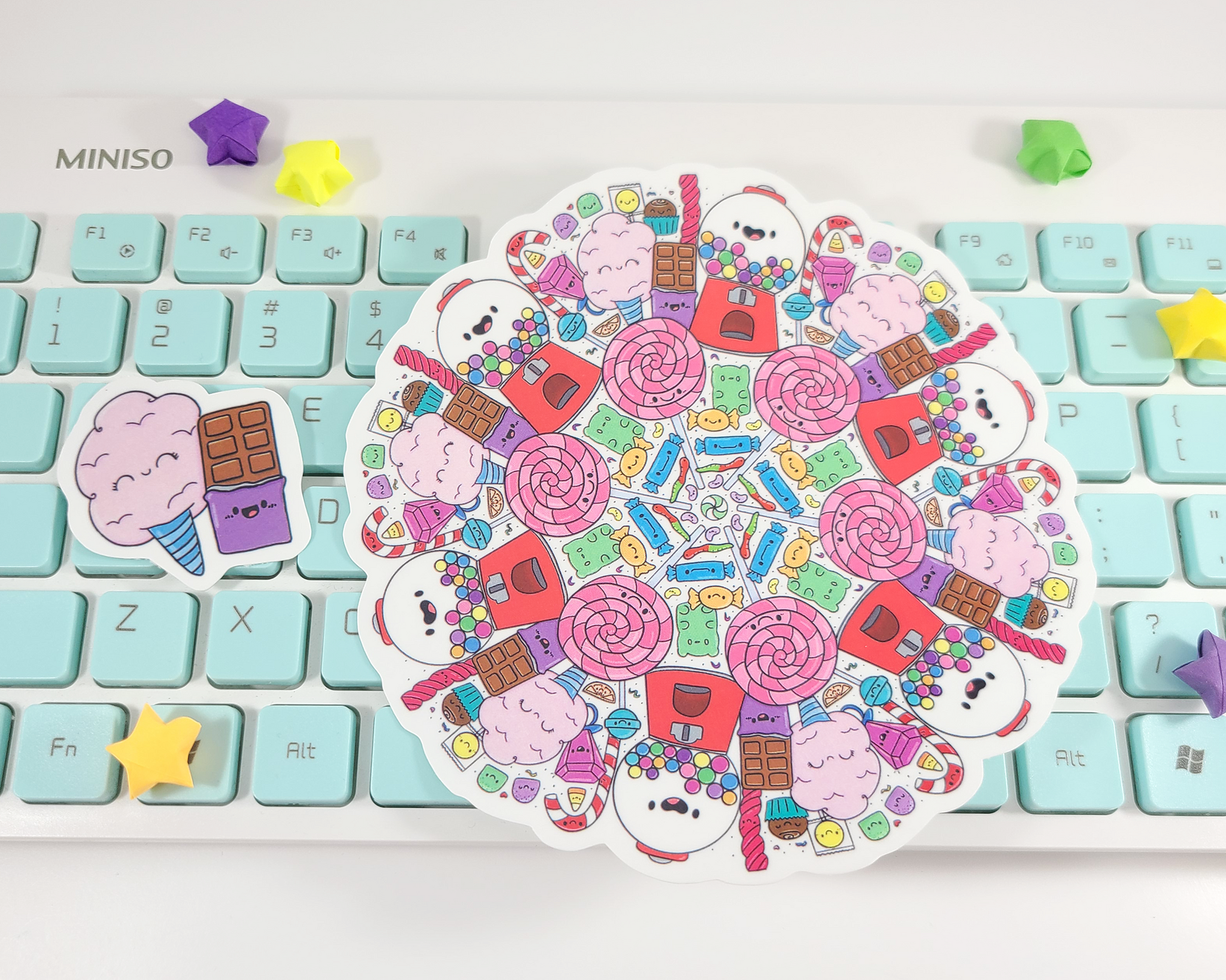 Candy Mandala Sticker Set