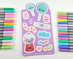 Candy Sticker Sheet