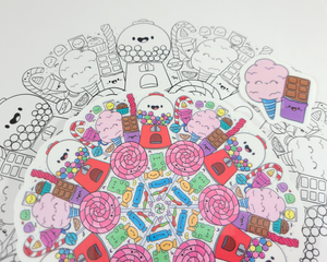 Candy Mandala Sticker Set