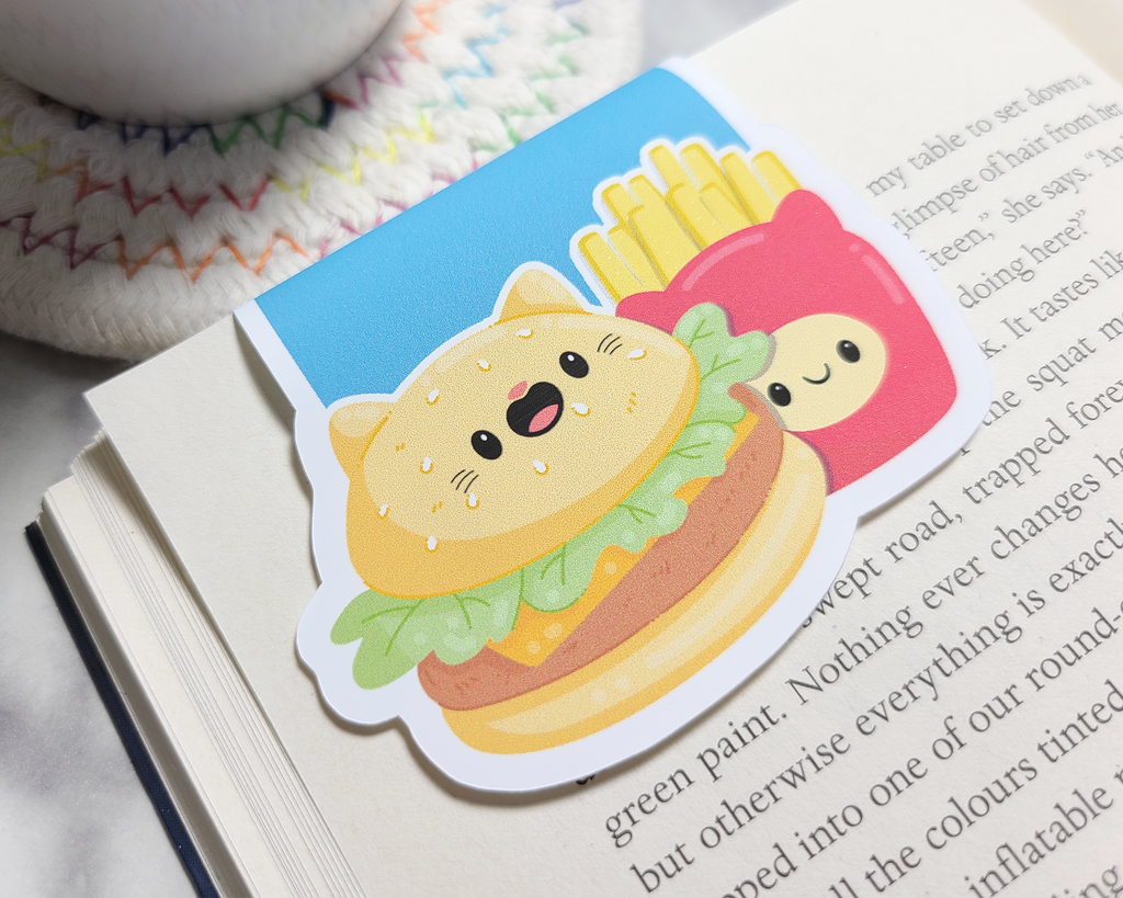 Cat Burger Magnetic Bookmark
