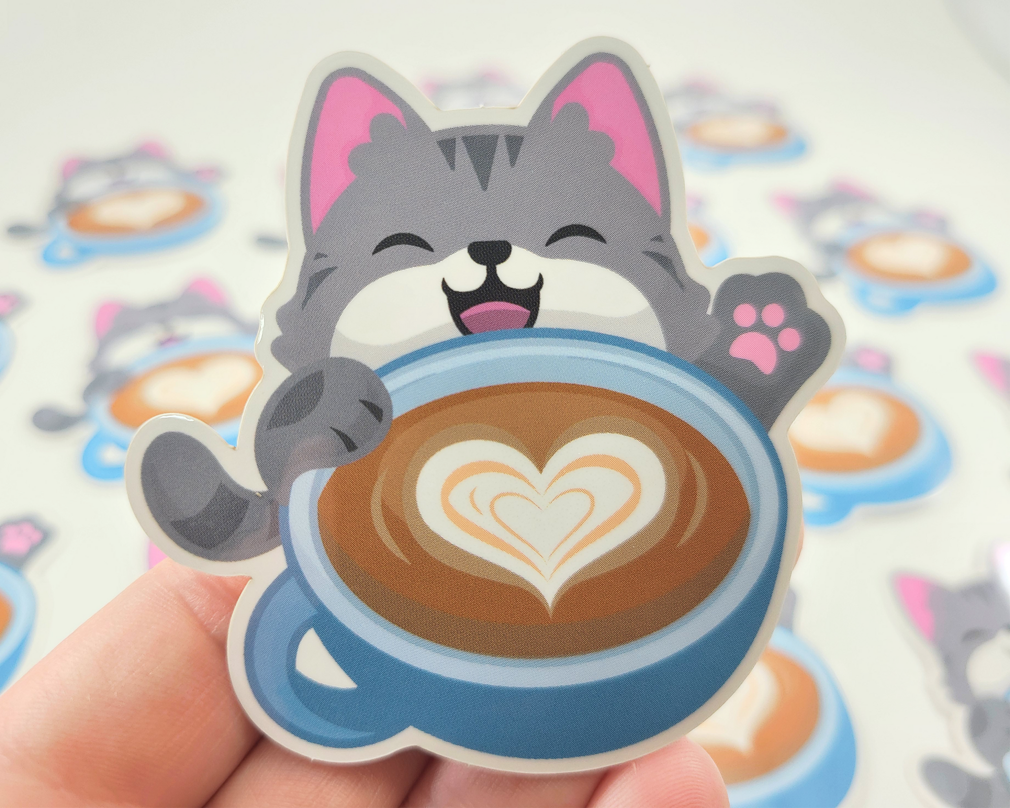 Cat Latte Sticker