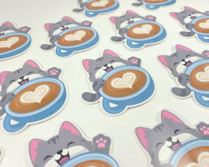 Cat Latte Sticker