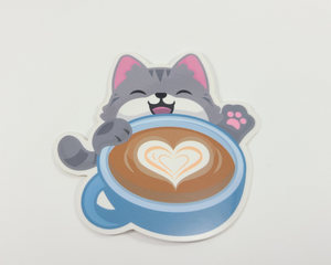Cat Latte Sticker