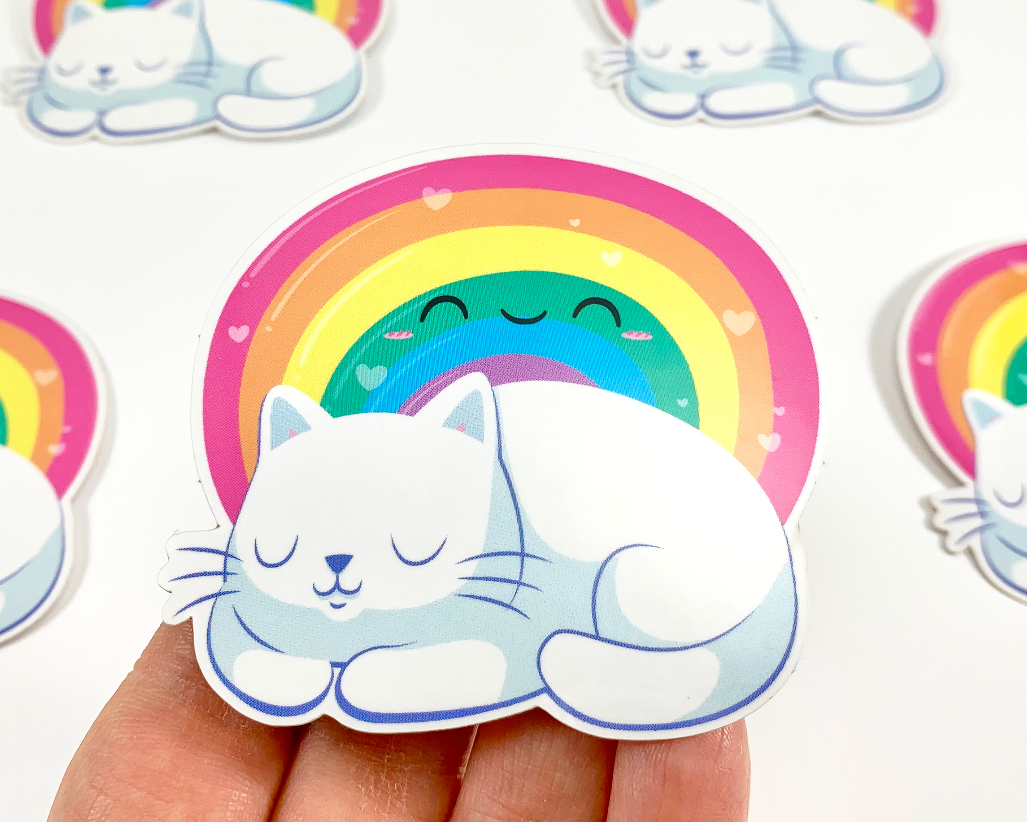Cat Rainbow Sticker