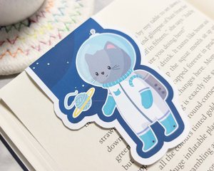 Cat Space Magnetic Bookmark