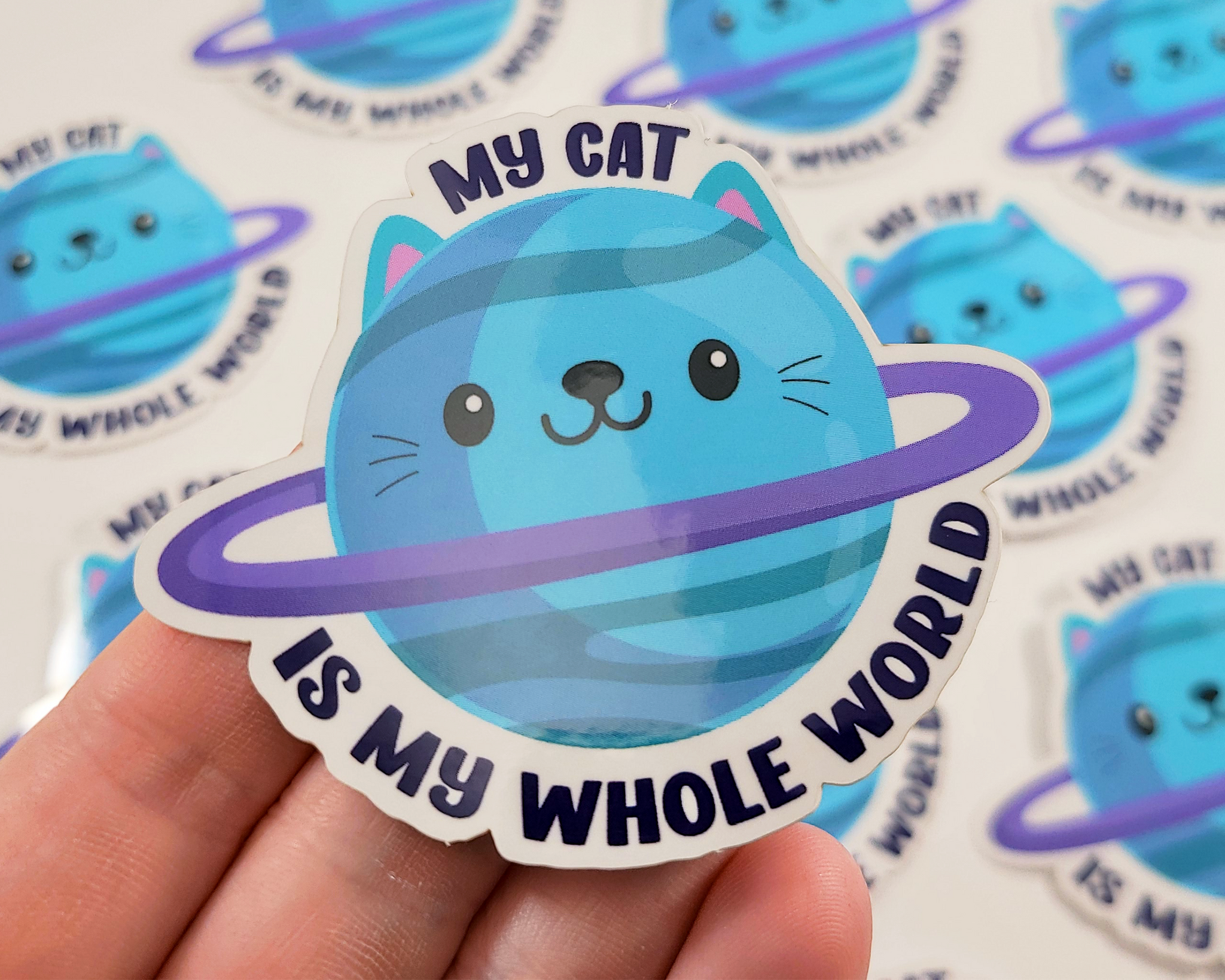 My Cat is my World Sticker