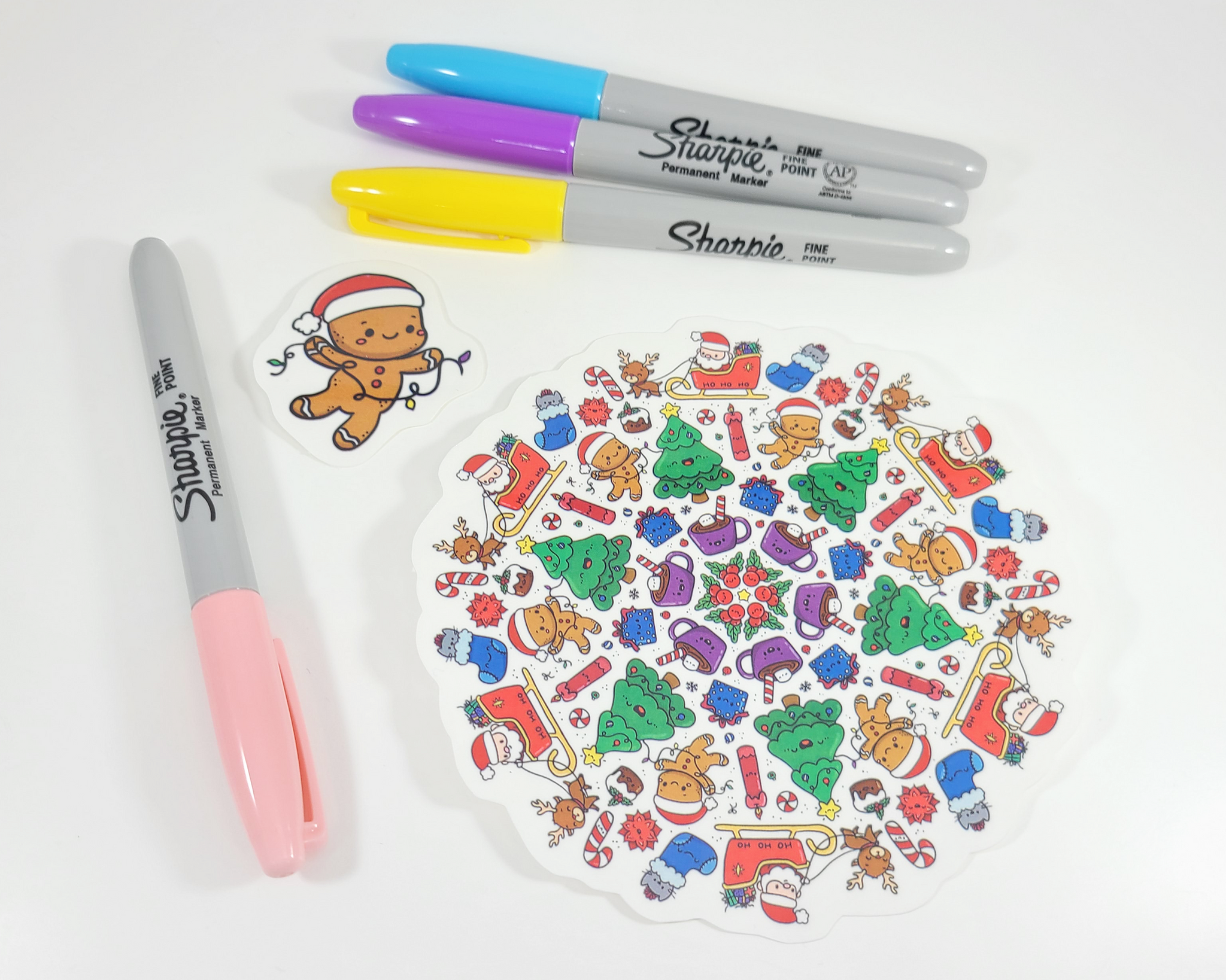 Christmas Mandala Sticker Set