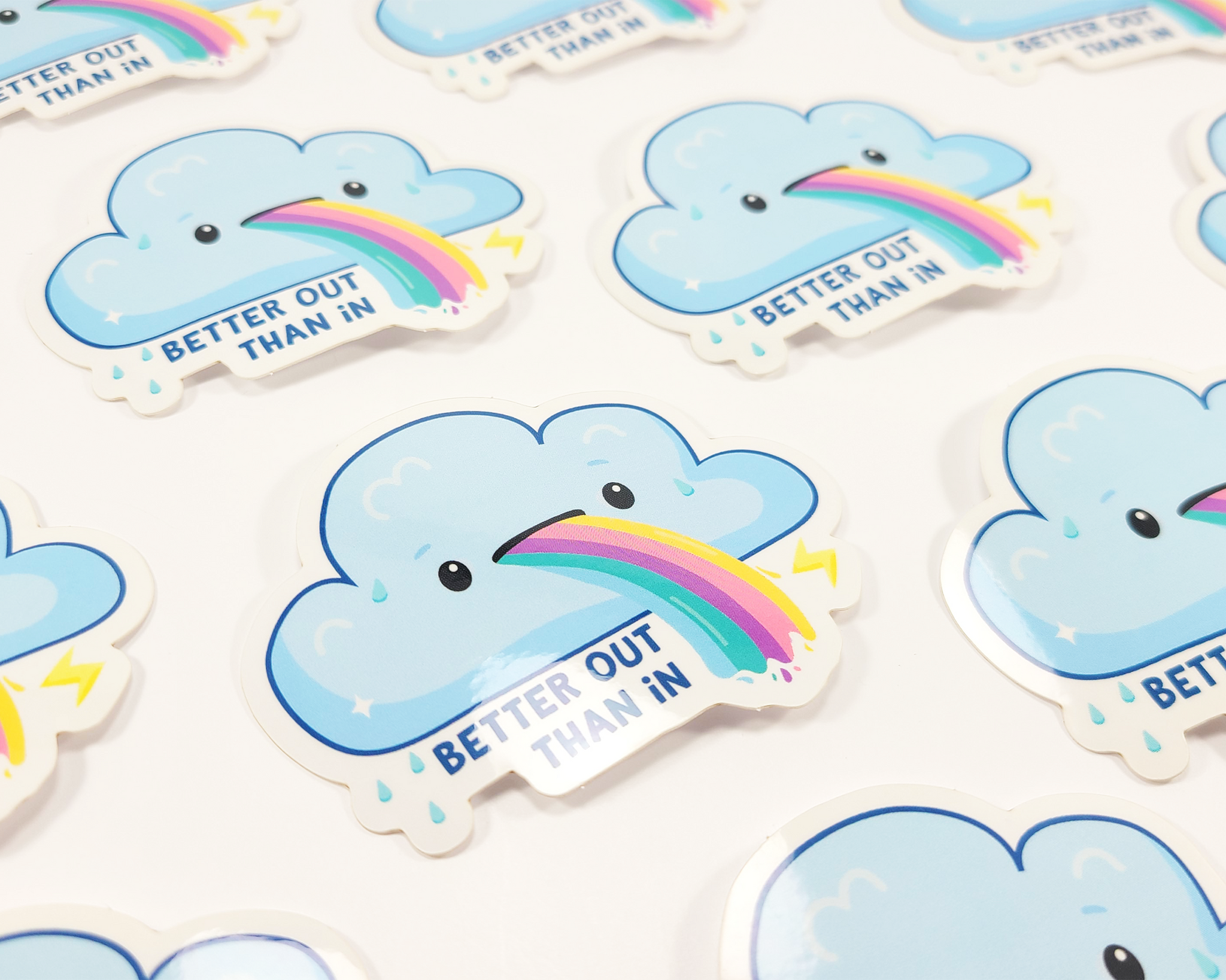 Cloud Better Out Sticker