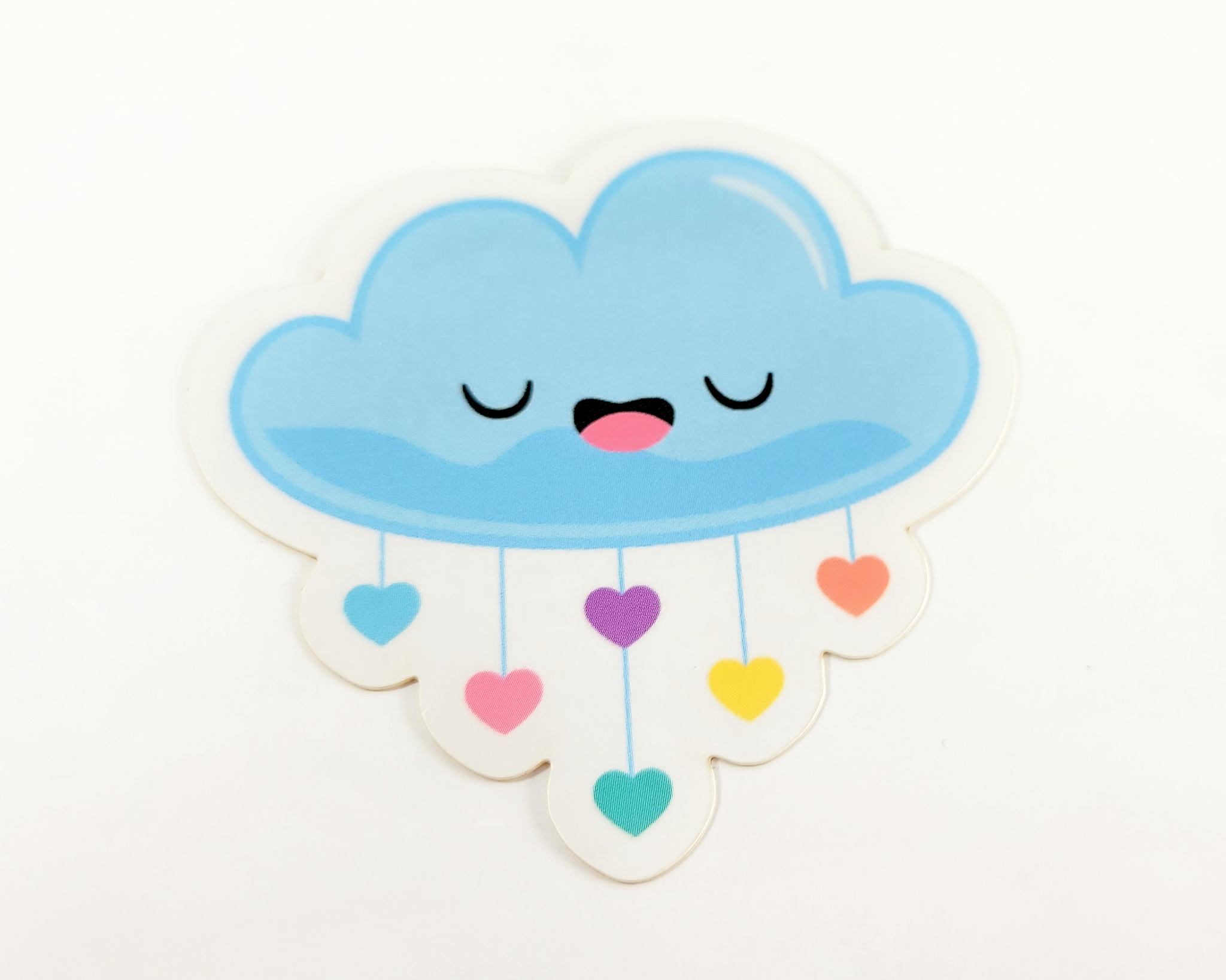 Cloud Rainbow Drops Sticker