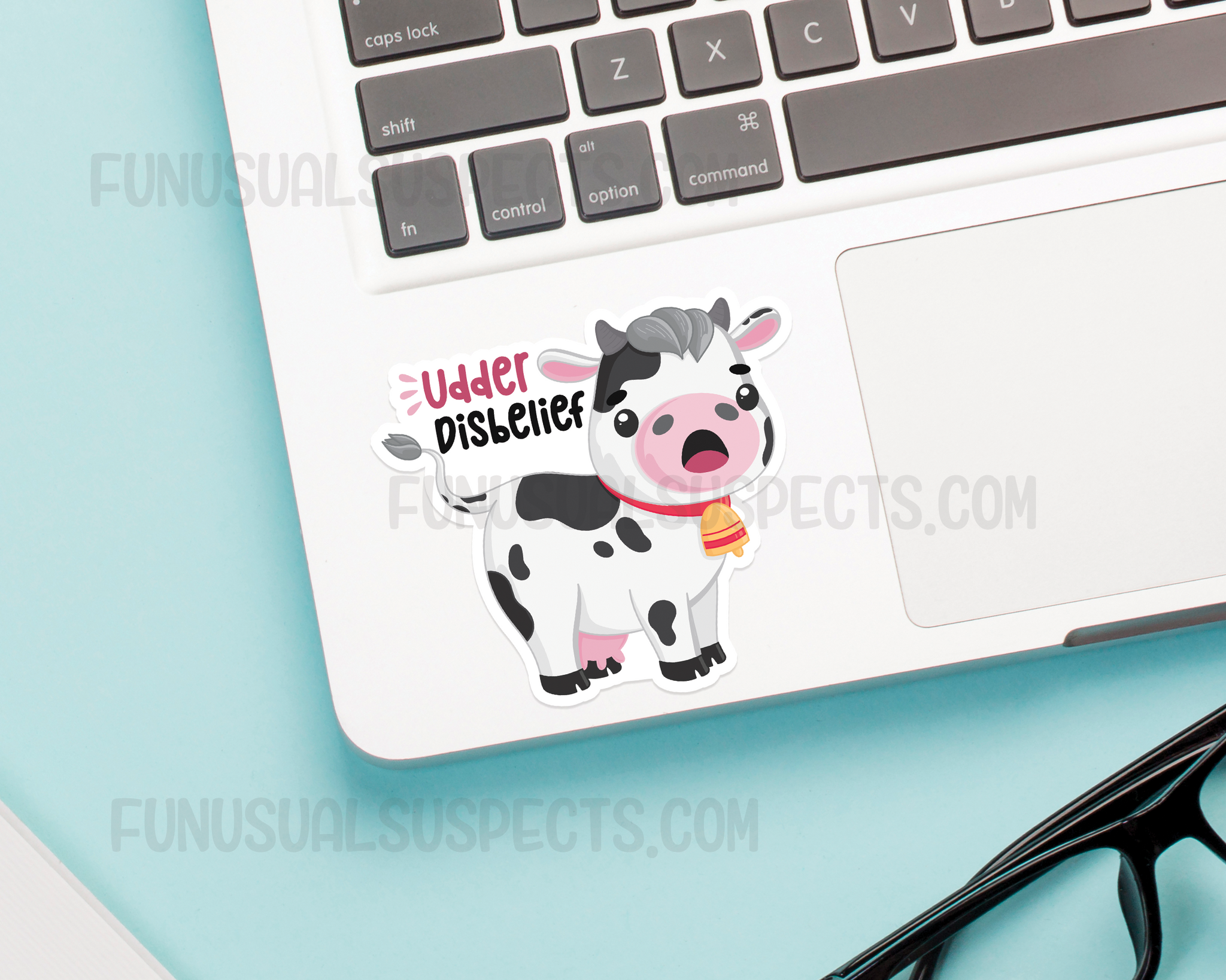 Cow Udder Disbelief Sticker