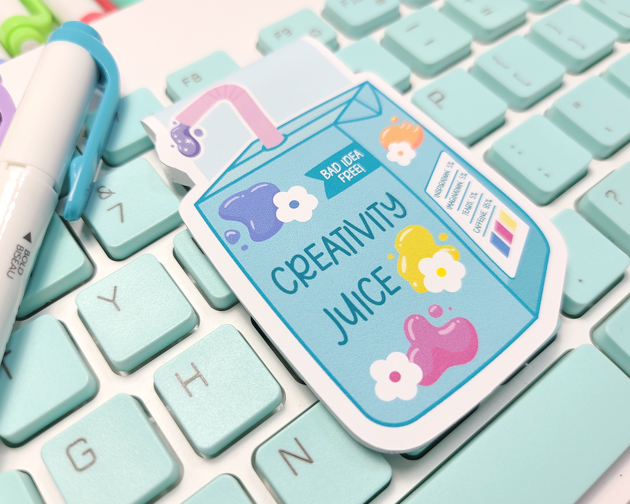 Creativity Juice Magnetic Bookmark