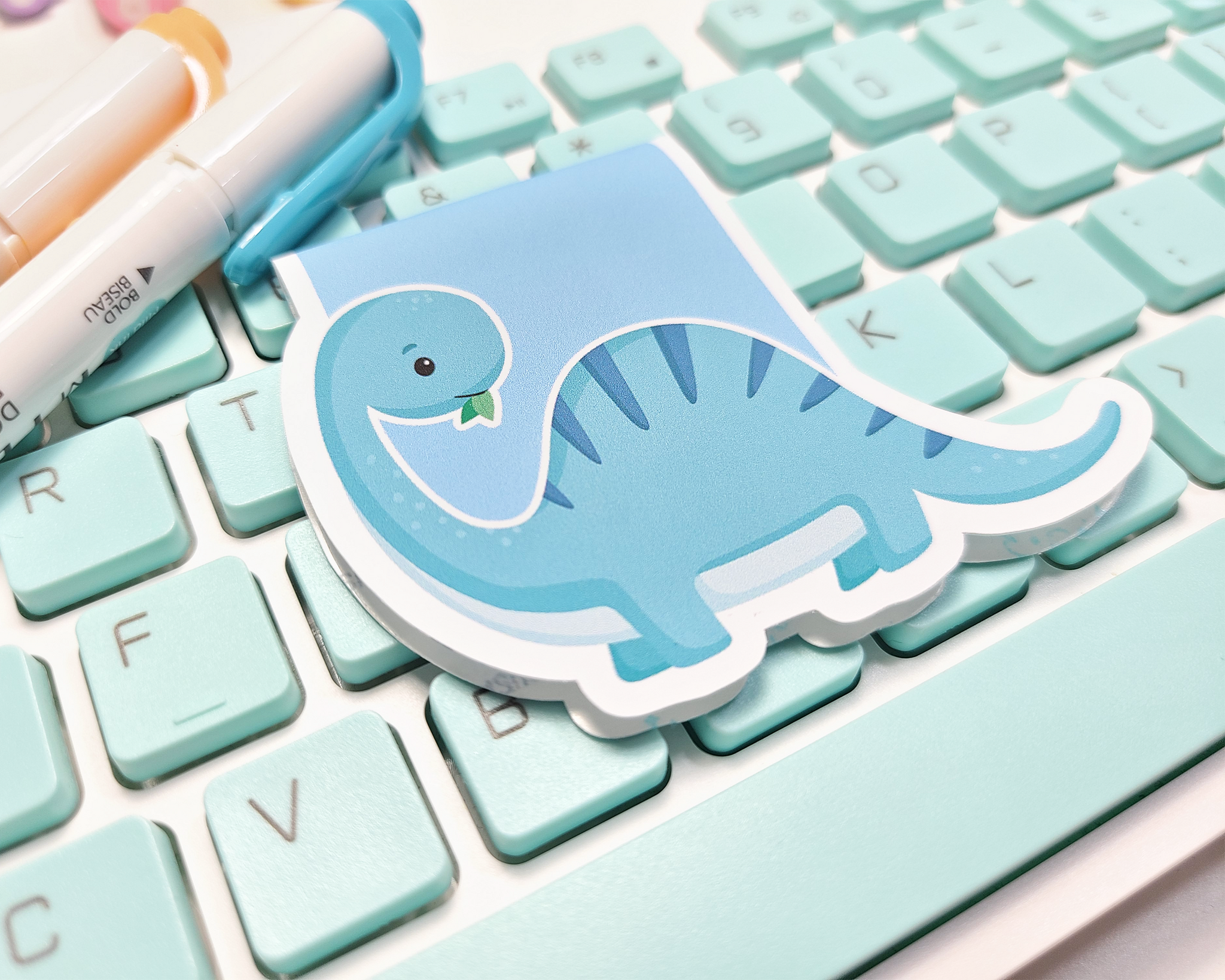 Dino Brontosaurus Magnetic Bookmark