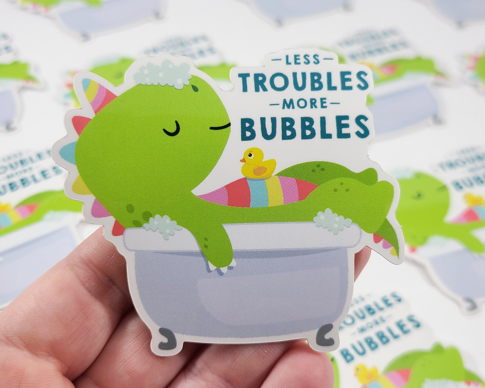 Dino Bubbles Sticker